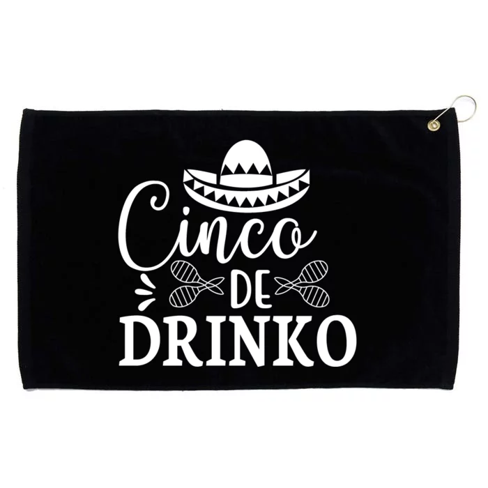 Cinco De Drinko Grommeted Golf Towel