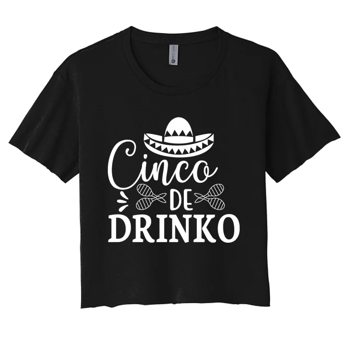 Cinco De Drinko Women's Crop Top Tee