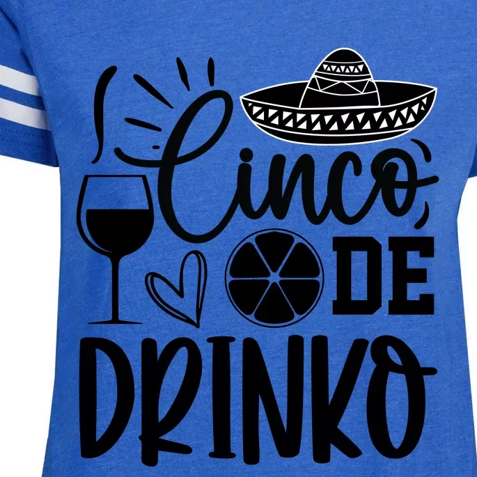 Cinco De Drinko Enza Ladies Jersey Football T-Shirt