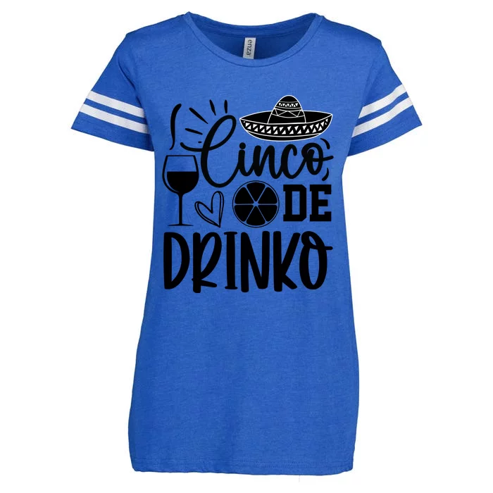 Cinco De Drinko Enza Ladies Jersey Football T-Shirt