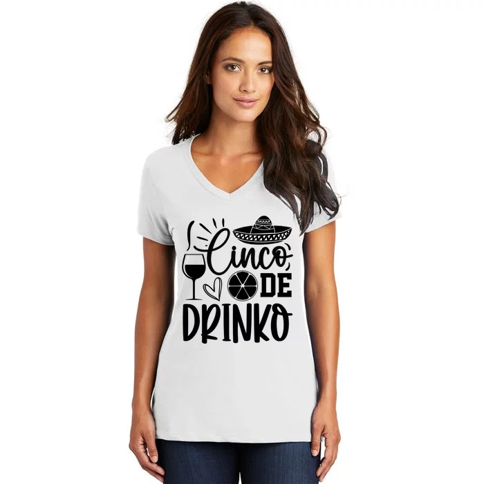 Cinco De Drinko Women's V-Neck T-Shirt