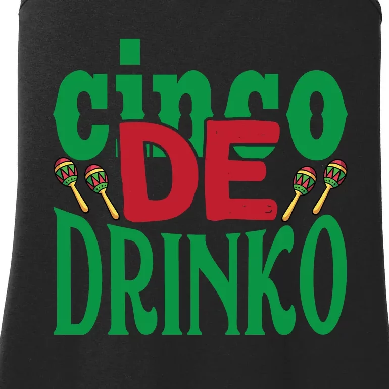 Cinco De Drinko 3 Ladies Essential Tank