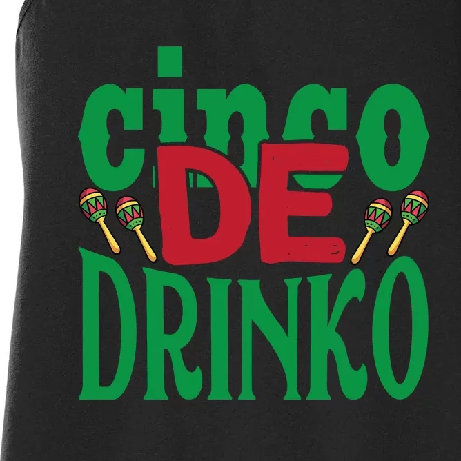 Cinco De Drinko 3 Women's Racerback Tank