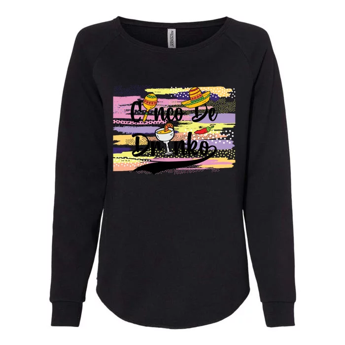 Cinco De Drinko Cinco De Mayo Sub Womens California Wash Sweatshirt