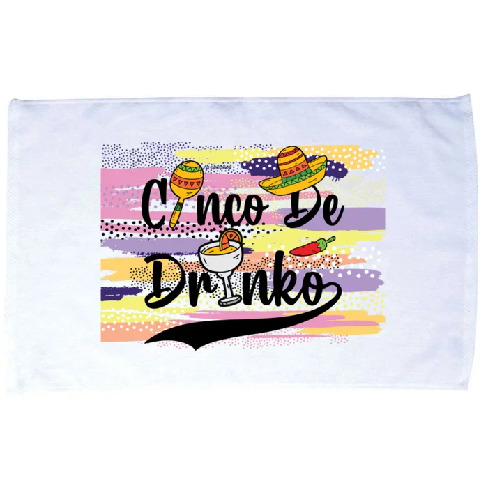 Cinco De Drinko Cinco De Mayo Sub Microfiber Hand Towel