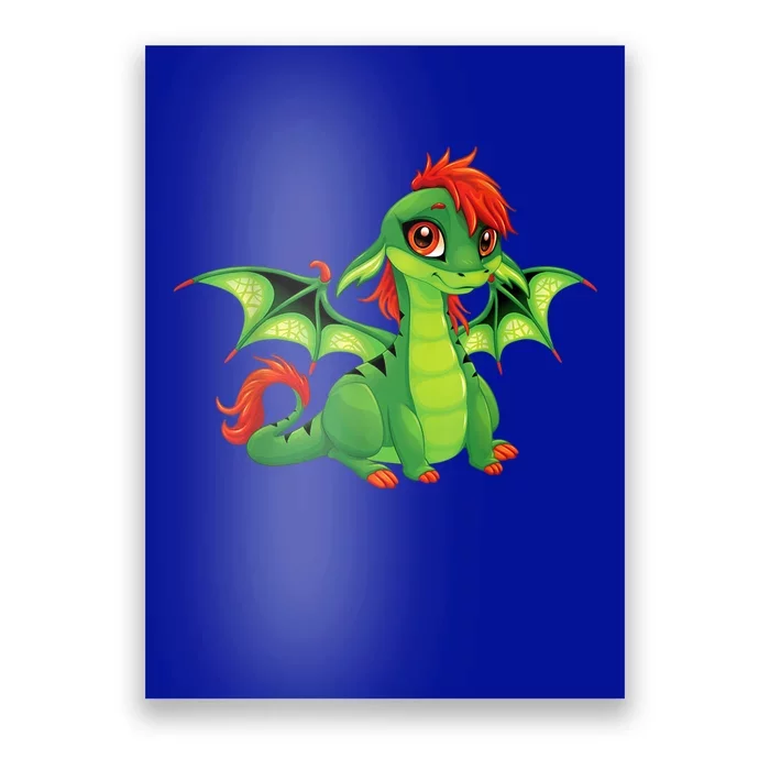 Cute Dragon Design Poster