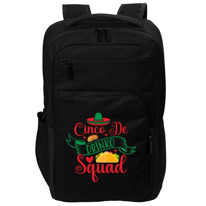 Cinco De Drinko Squad Impact Tech Backpack