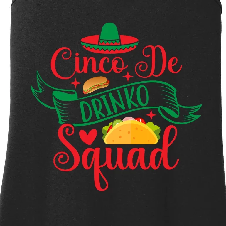 Cinco De Drinko Squad Ladies Essential Tank