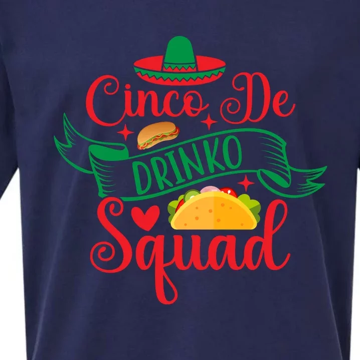 Cinco De Drinko Squad Sueded Cloud Jersey T-Shirt