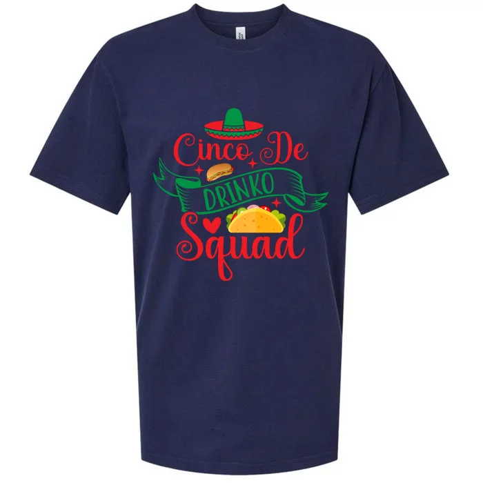 Cinco De Drinko Squad Sueded Cloud Jersey T-Shirt