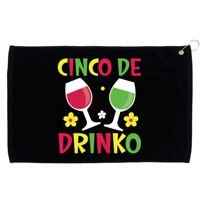 Cinco De Drinko T Grommeted Golf Towel