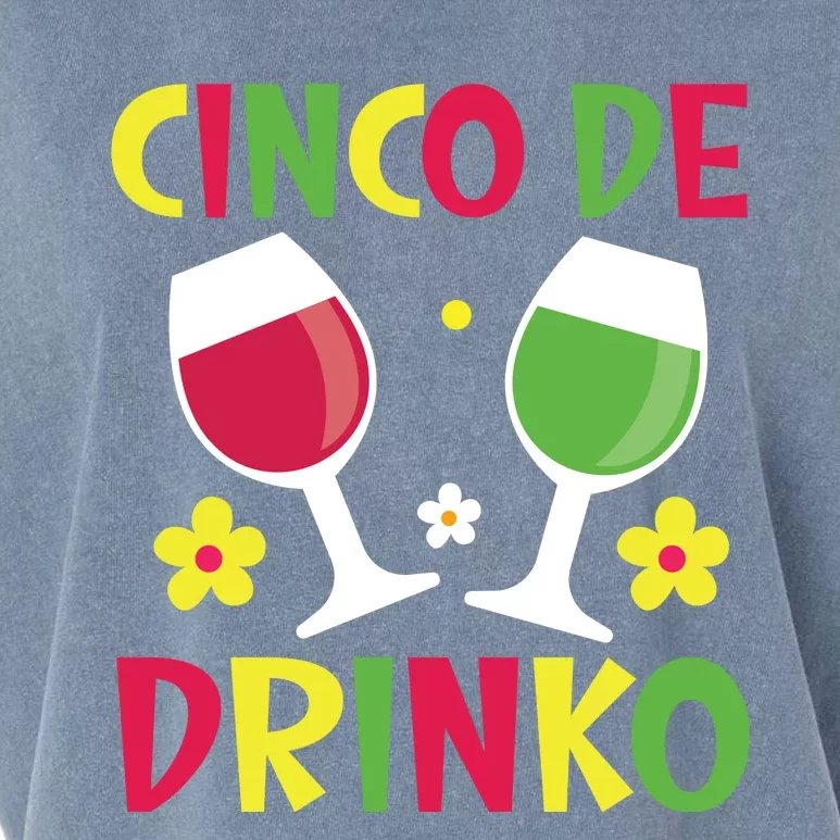 Cinco De Drinko T Garment-Dyed Women's Muscle Tee