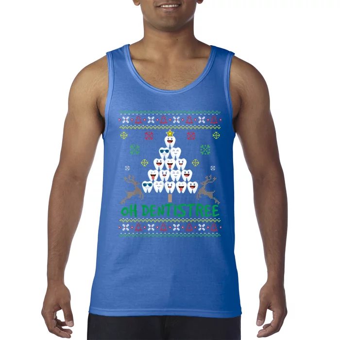 Cool Dentistree Dental Ugly Christmas Dentist Xmas Holiday Gift Tank Top