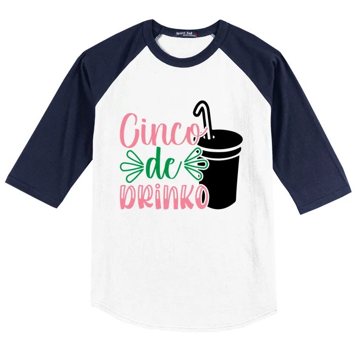 Cinco De Drinko, Cinco De Mayo Baseball Sleeve Shirt