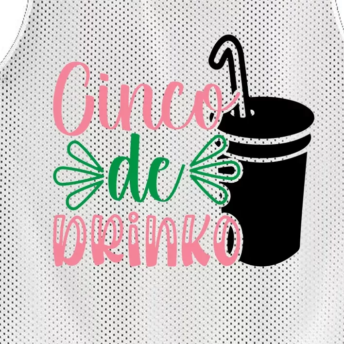 Cinco De Drinko, Cinco De Mayo Mesh Reversible Basketball Jersey Tank