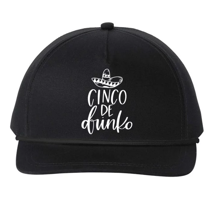 Cinco De Drinko Snapback Five-Panel Rope Hat