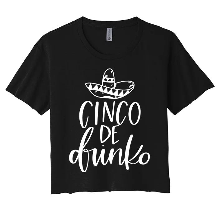 Cinco De Drinko Women's Crop Top Tee