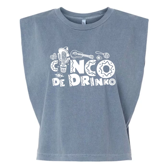 Cinco De Drinko Light Garment-Dyed Women's Muscle Tee