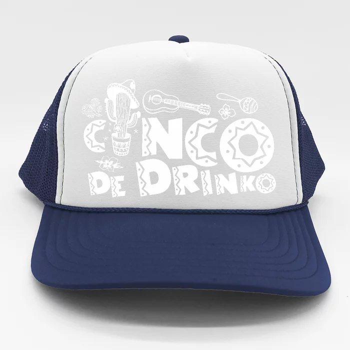 Cinco De Drinko Light Trucker Hat