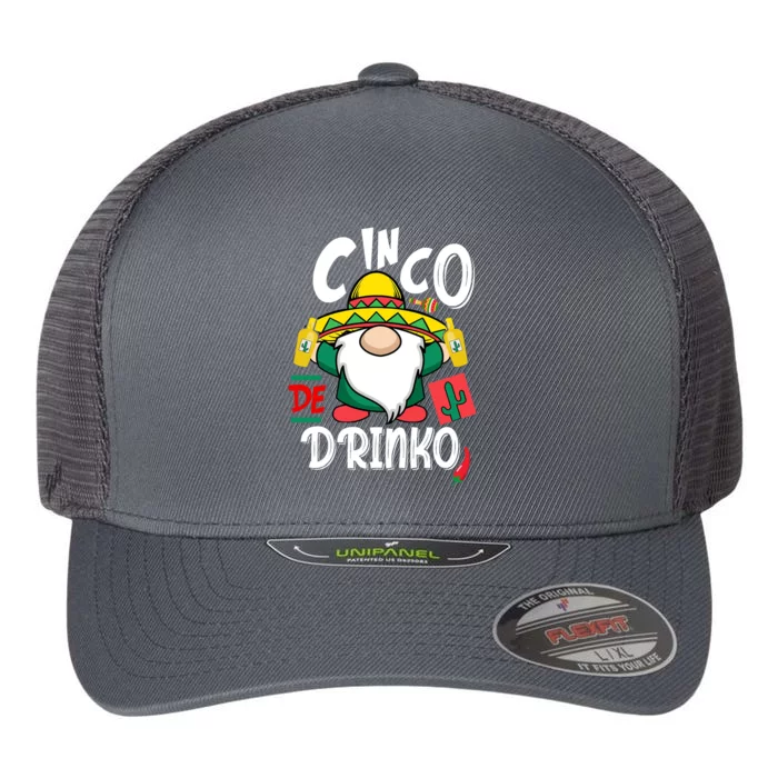 Cinco De Drinko Gnome Flexfit Unipanel Trucker Cap