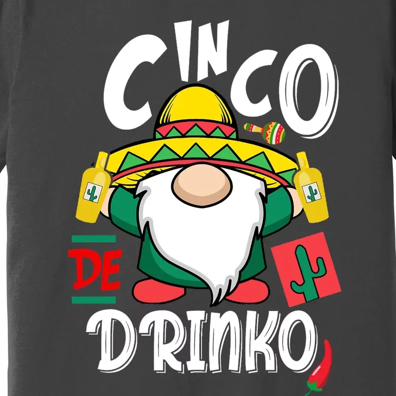 Cinco De Drinko Gnome Premium T-Shirt