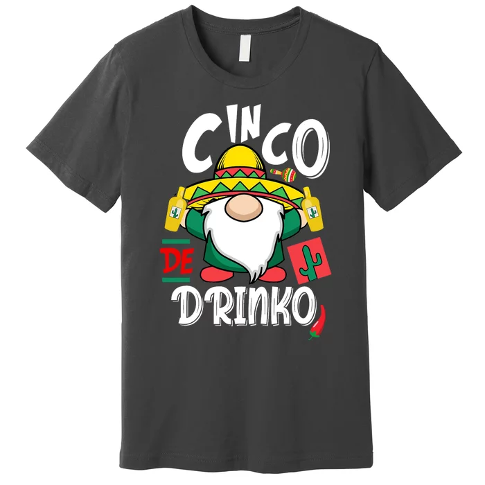 Cinco De Drinko Gnome Premium T-Shirt