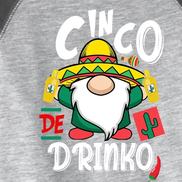 Cinco De Drinko Gnome Toddler Fine Jersey T-Shirt