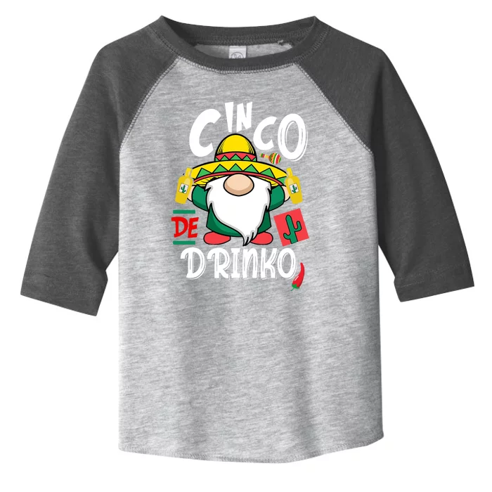 Cinco De Drinko Gnome Toddler Fine Jersey T-Shirt