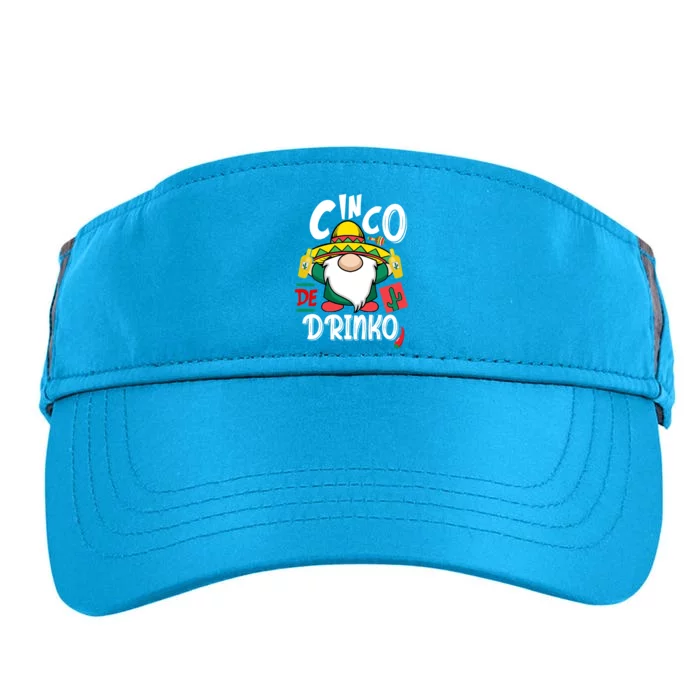 Cinco De Drinko Gnome Adult Drive Performance Visor