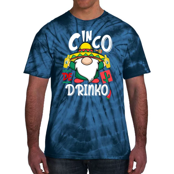 Cinco De Drinko Gnome Tie-Dye T-Shirt