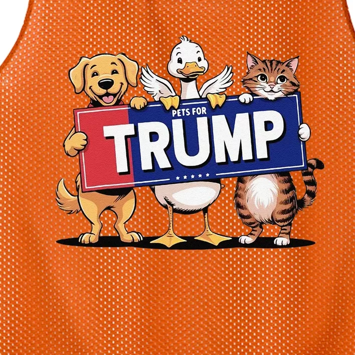 Cat Duck Dog Pets For Trump Gift Mesh Reversible Basketball Jersey Tank