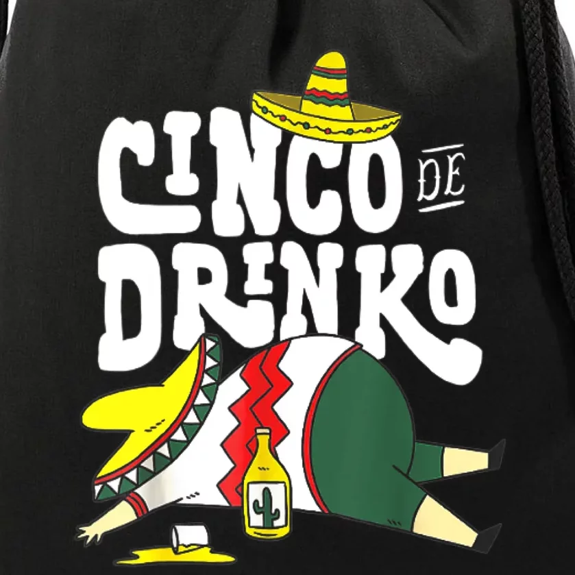 Cinco Drinko De Mayo Fiesta Squad Mexican Party 5 De Mayo Drawstring Bag