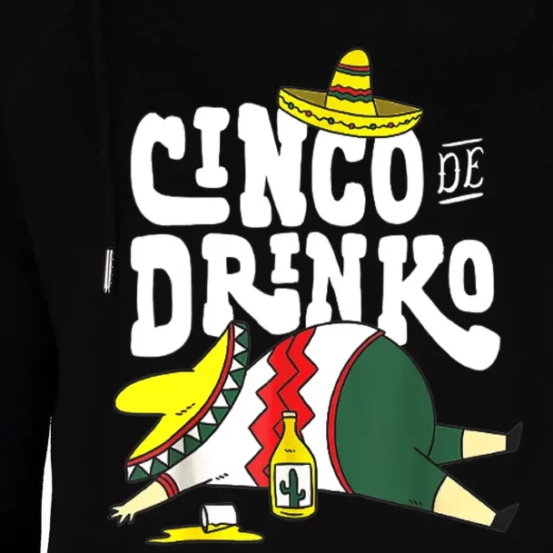 Cinco Drinko De Mayo Fiesta Squad Mexican Party 5 De Mayo Womens Funnel Neck Pullover Hood