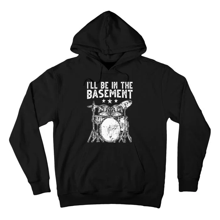 Cool Drumming Design For  Drum Set Drumming Drummer Tall Hoodie