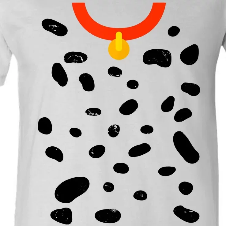 Cute Dalmatian Dog Costume V-Neck T-Shirt