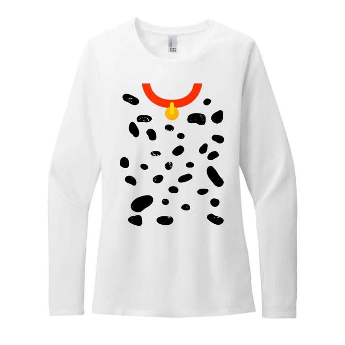 Cute Dalmatian Dog Costume Womens CVC Long Sleeve Shirt