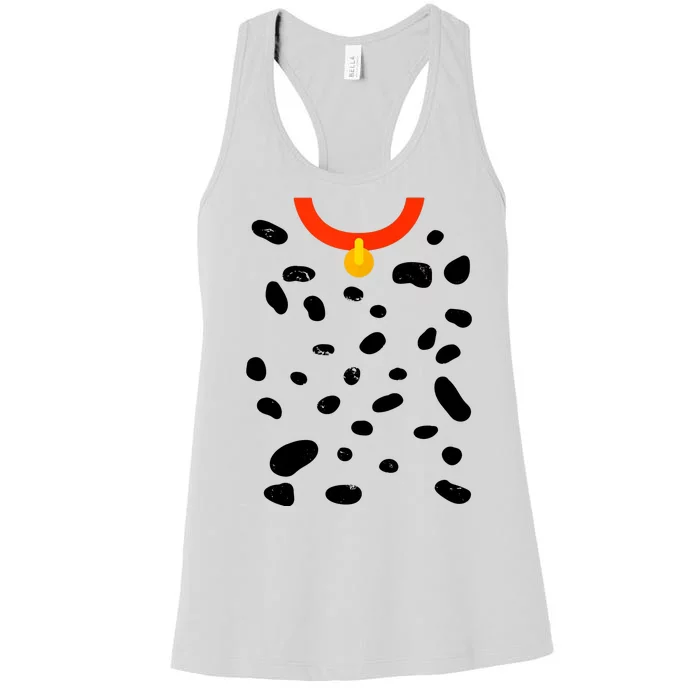 Cute Dalmatian Dog Costume Women's Racerback Tank