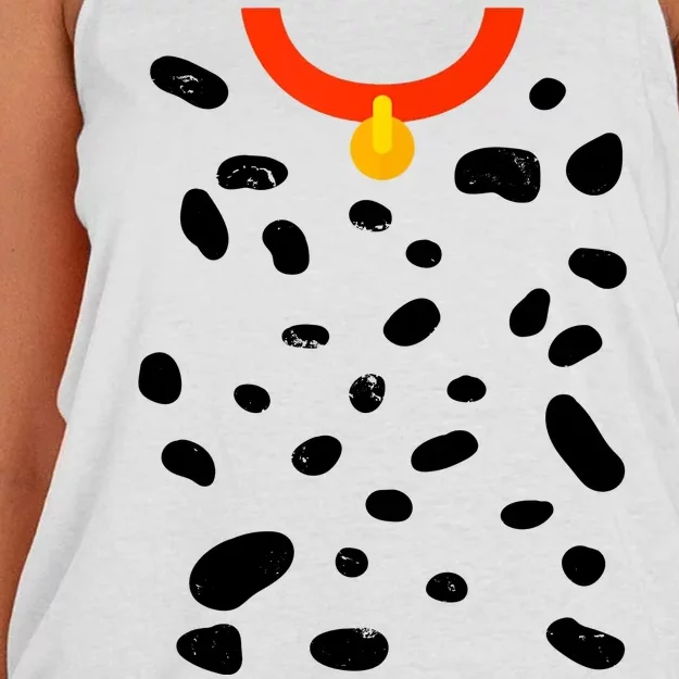 Cute Dalmatian Dog Costume Women's Knotted Racerback Tank