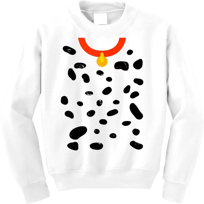 Cute Dalmatian Dog Costume Kids Sweatshirt