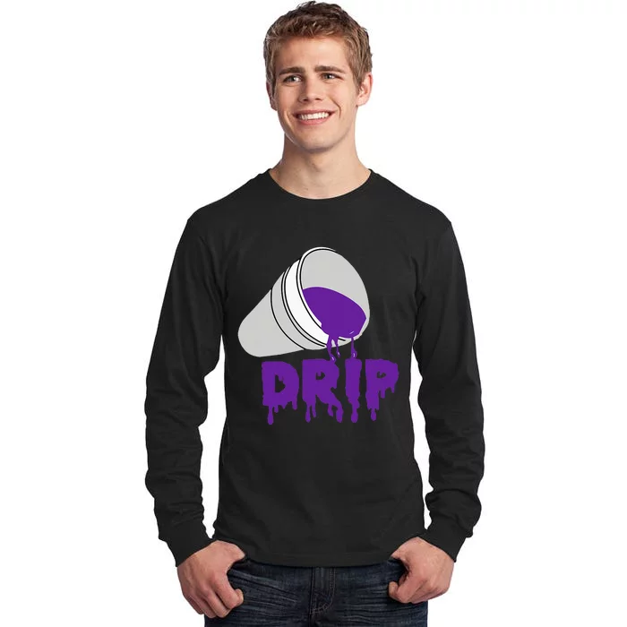 Codeine Dream Drip Purple Hip Hop Rap Social Media Tall Long Sleeve T-Shirt