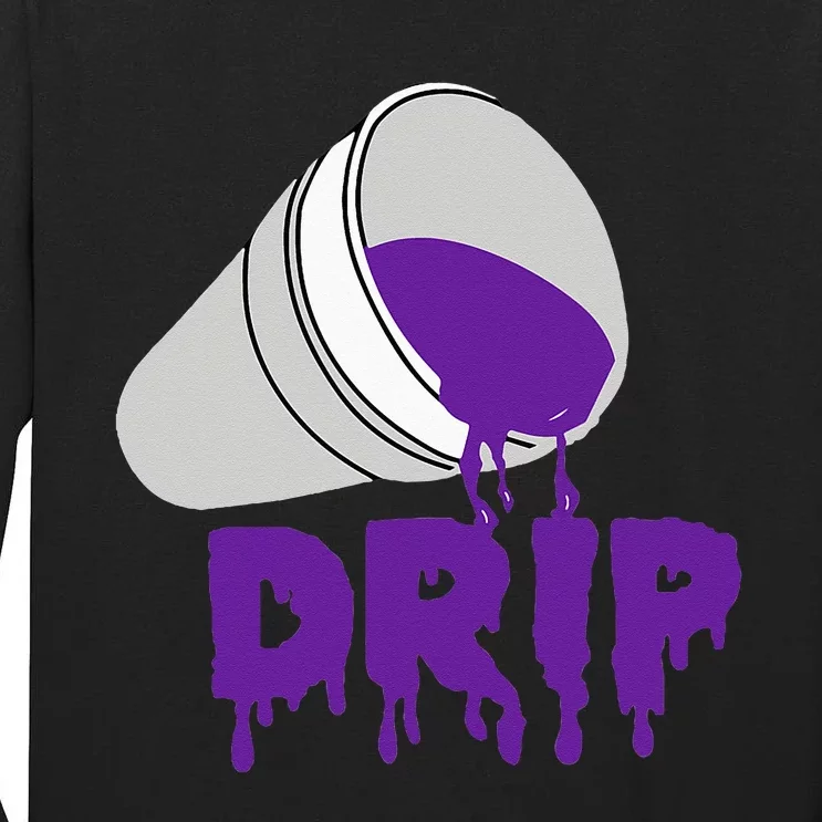 Codeine Dream Drip Purple Hip Hop Rap Social Media Tall Long Sleeve T-Shirt