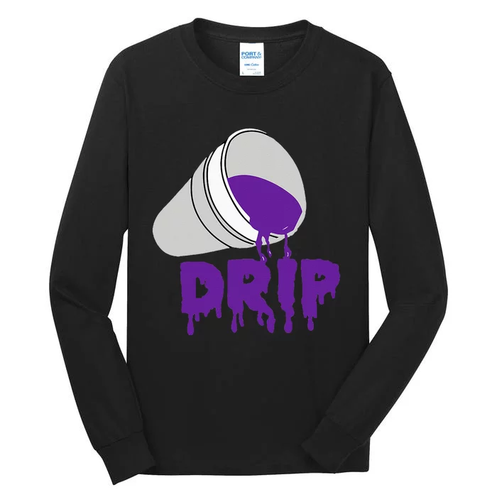 Codeine Dream Drip Purple Hip Hop Rap Social Media Tall Long Sleeve T-Shirt