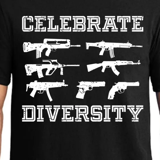 Celebrate Diversity Different Gun Gift Gun Lovers Gift Funny Gift Pajama Set