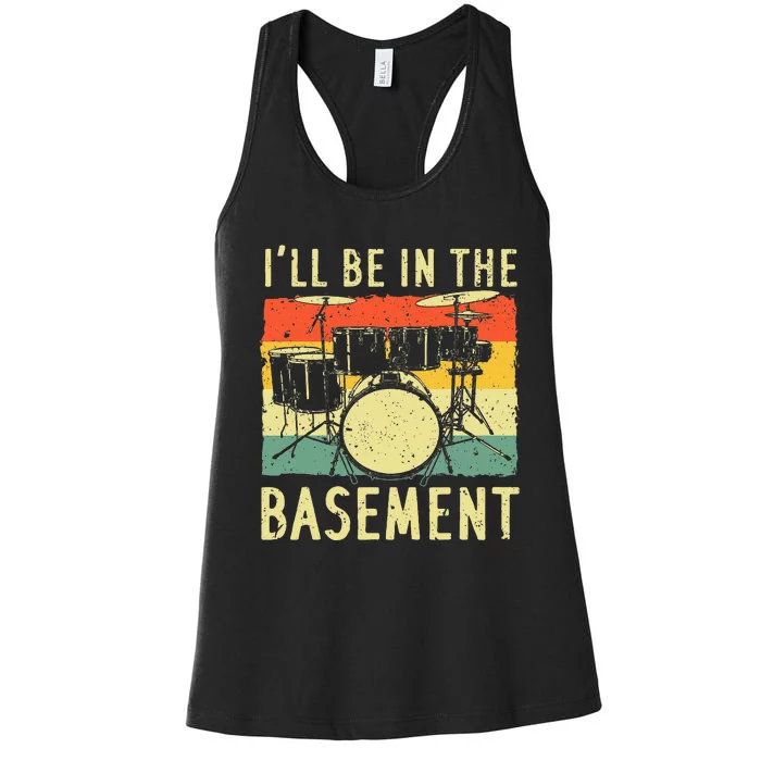 Cool Drumming Design For Women Drum Set Drumming Drummer Women's Racerback Tank