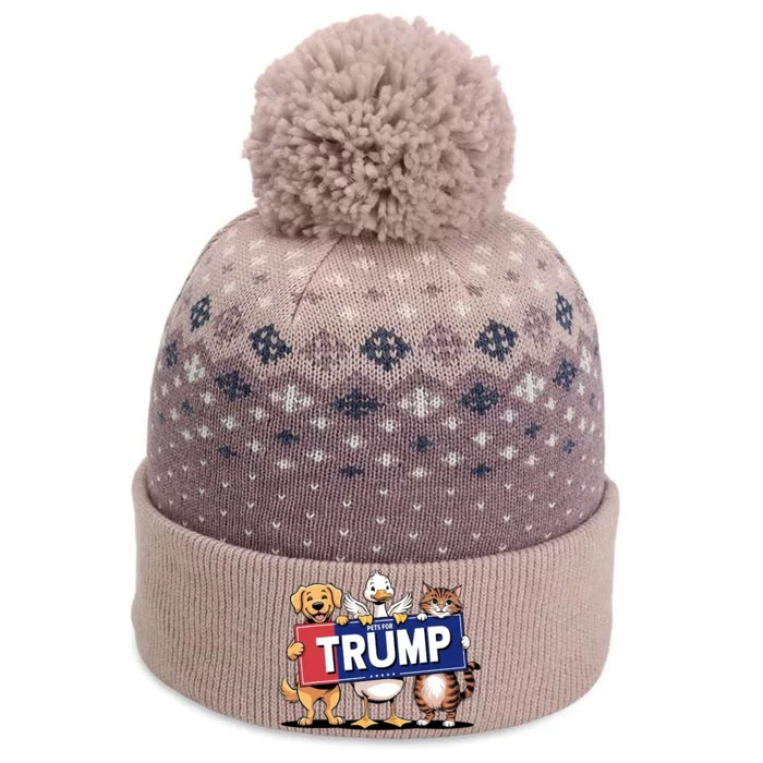 Cat Duck Dog Pets For Trump The Baniff Cuffed Pom Beanie