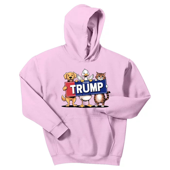 Cat Duck Dog Pets For Trump Kids Hoodie