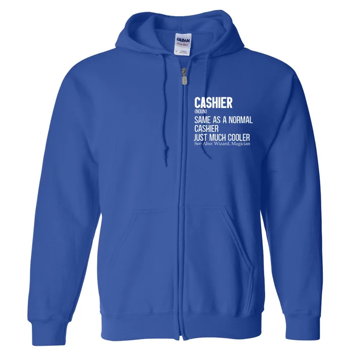 Cashier Definition Design For Banking Clerk Cashier Gift Full Zip Hoodie