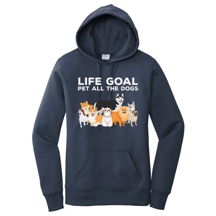 Cute Dog Design For Women Pet Animal Dog Owner Women's Pullover Hoodie