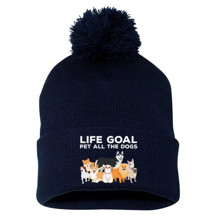 Cute Dog Design For Women Pet Animal Dog Owner Pom Pom 12in Knit Beanie