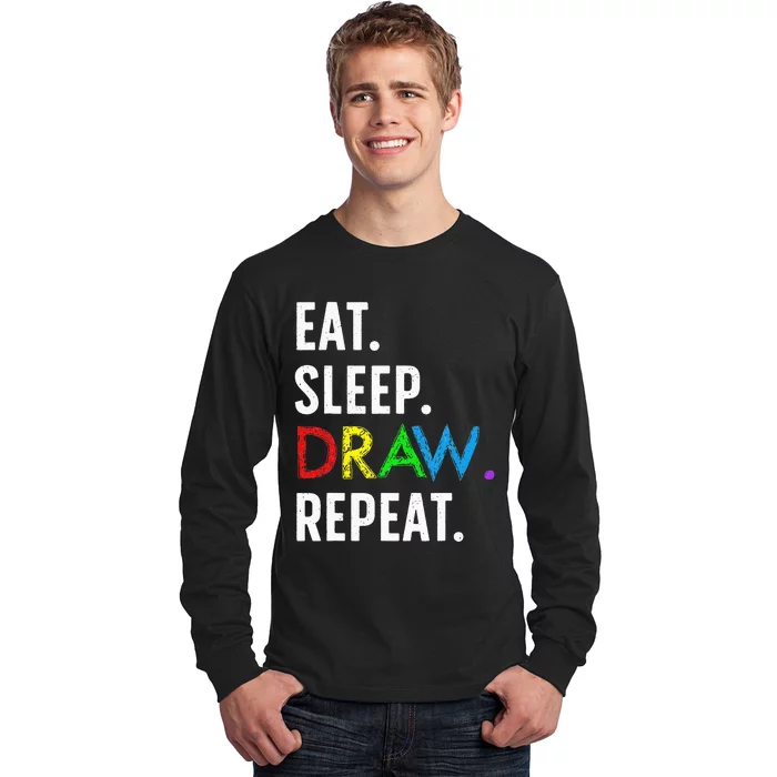 Cute Drawing Design For Sketch Artist Drawing Long Sleeve Shirt